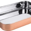 Contacto Bräter 35 X 25 X 6 Cm, Kupfer Aus Mehrschichtmaterial, 5200 Ml, Mit Genieteten Griffen Aus Edelstahl, Nicht Für Induktion