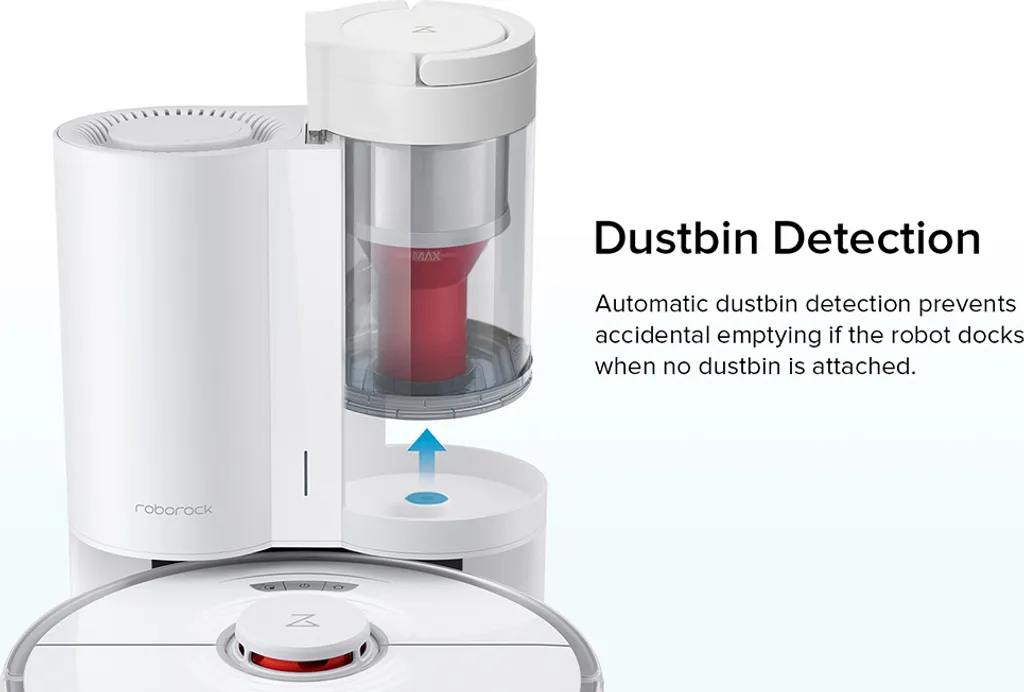 Roborock S7 Auto-Entleerungsstation Absaugstation Intelligente Staubsammlung Konstante Saugleistung Allergiepflege - Weiß – Bild 13