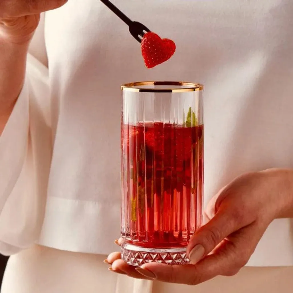 Pasabahce Elysia Golden Touch Long Drink Gläser 4-teiliges Set Mit Goldrand 280ml – Bild 6