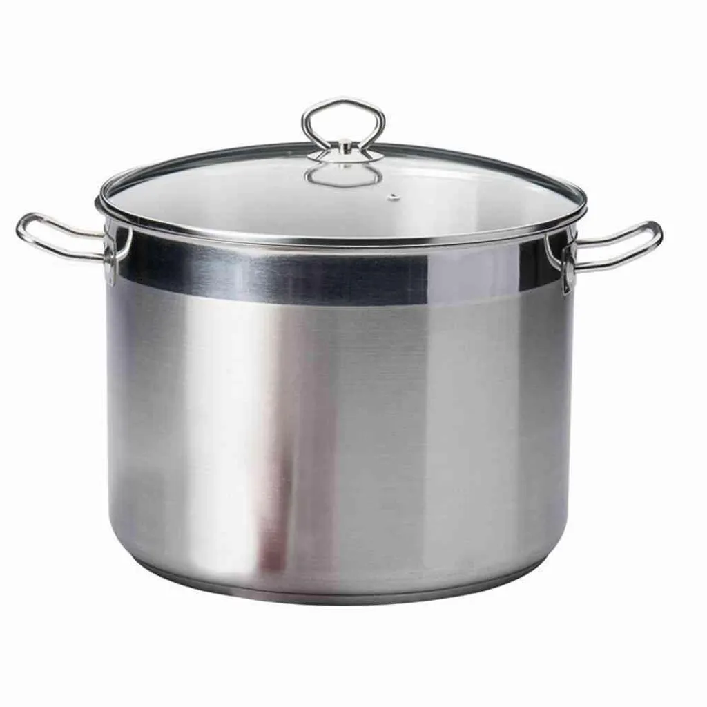 Krüger Maxi Topf Mit Glasdeckel Aus Edelstahl Fassung 20L 33cm – Bild 3