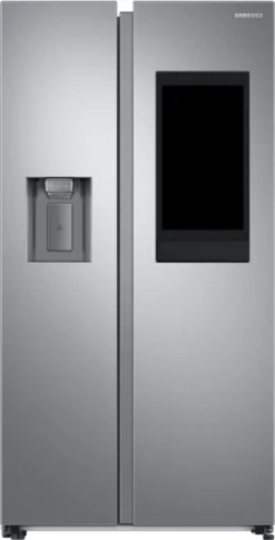 Samsung RS6HA8891SL, Freistehend, Grau, LED, Berührung, LCD, Gehärtetes Glas