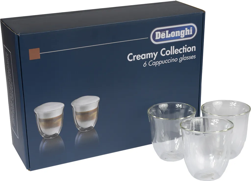 De'Longhi Delonghi Creamy Collection Box 6er Set Cappuccino Gläser DLSC301 (1er Pack) – Bild 4