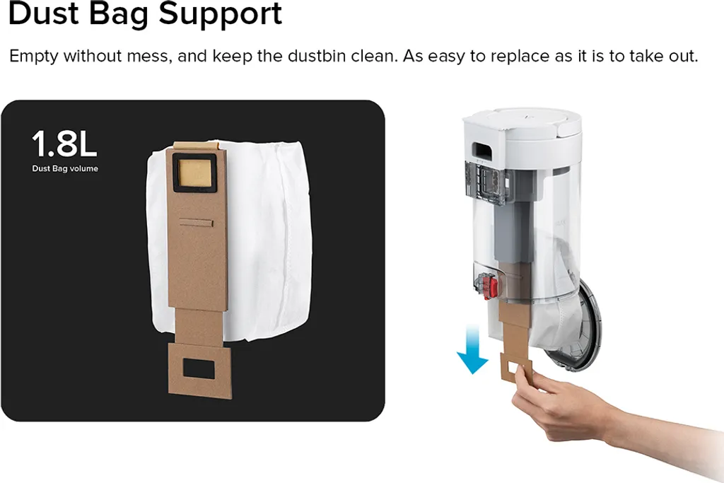 Roborock S7 Auto-Entleerungsstation Absaugstation Intelligente Staubsammlung Konstante Saugleistung Allergiepflege - Weiß – Bild 9