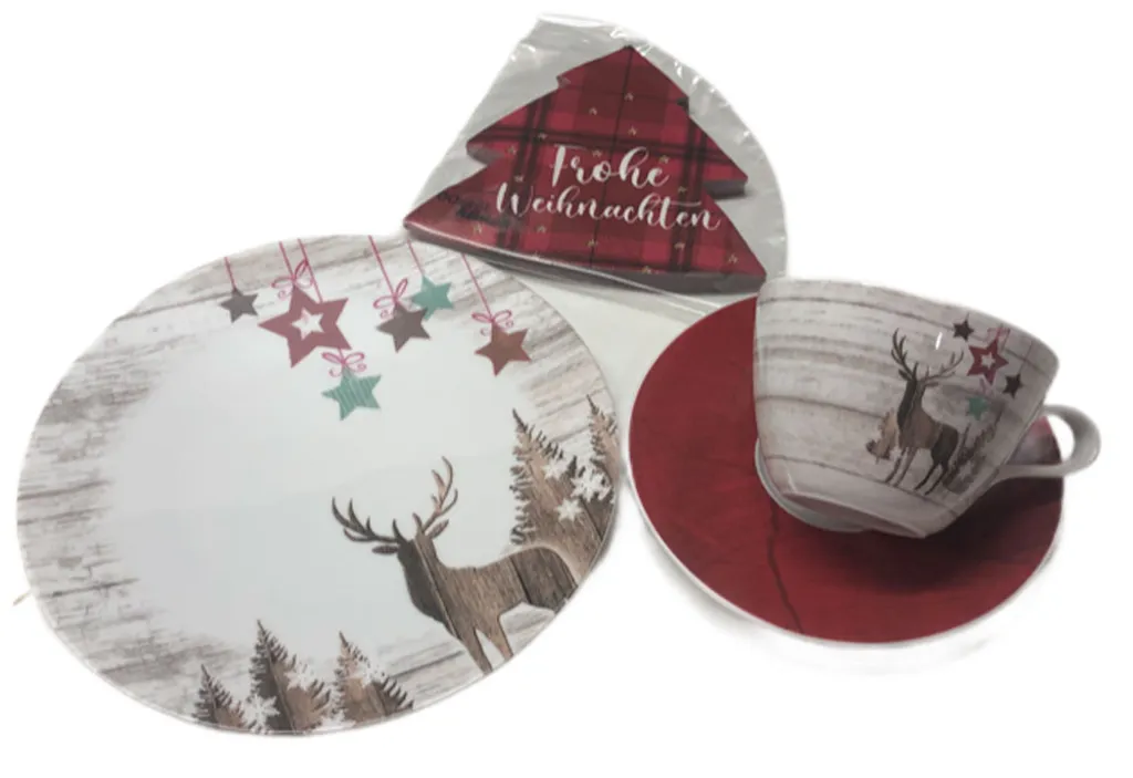 Seltmann Weiden Life Christmas Kaffeeservice 4tlg. Mit Servietten