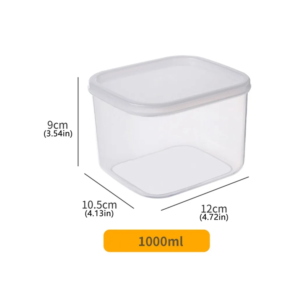 4 Stück/Set Lebensmittel Frisch Aufbewahren Aufbewahrungsbox Lebensmittelbehälter Frischhaltedosen Küchenaufbewahrung Mit Deckel,Mikrowellen- Und Spülmaschinengeeignet – Bild 9