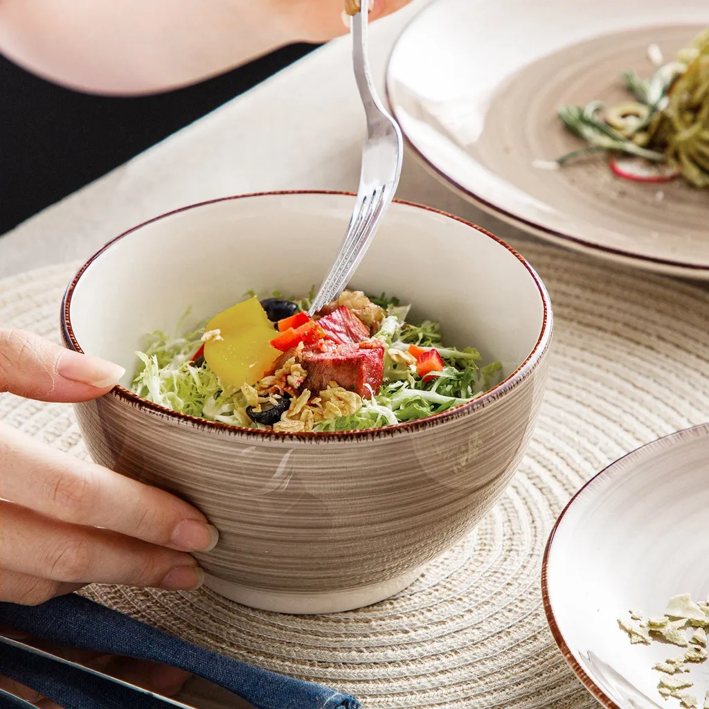 Vancasso Bella Steinzeug Kombiservice, 16 Teilig Geschirrset Für 4 Personen, Mit Je 4 Dessertteller, Speiseteller, Müslischalen, Kaffeebecher, Schokolade – Bild 4