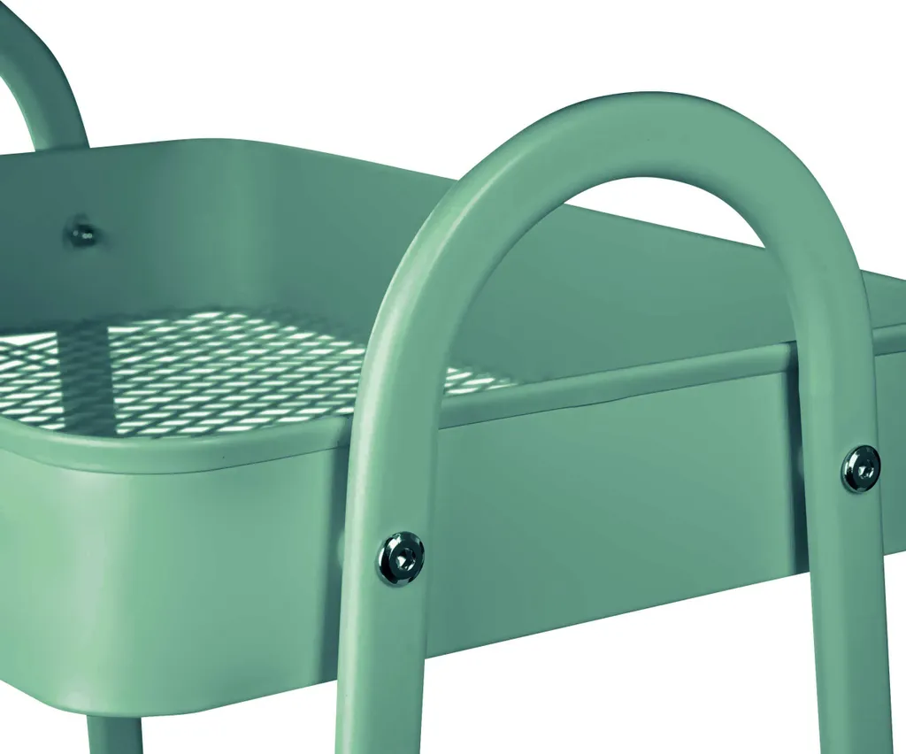ONVAYA® Servierwagen Silvio | Beistellwagen | Mint | 30,5 X 45 X 77 Cm | 3 Fächer | Multifunktionswagen | Transportwagen | Allzweckwagen | Küchentrolley | Nischenregal – Bild 5