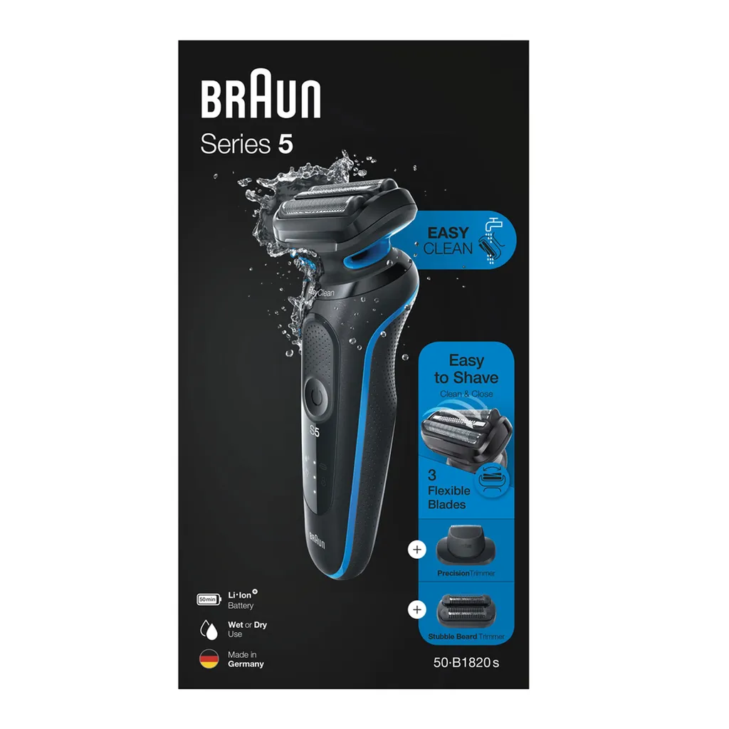 Braun Series 5s Rasierer Herren, Elektrorasierer Mit 3 Flexiblen Klingen, Präzisionstrimmer – Bild 7